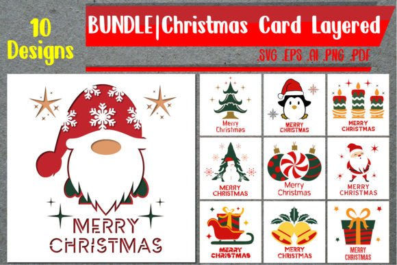 3D SVG Christmas Bundle for Local Branding