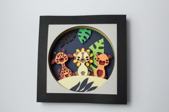 Baby Jungle Animals Shadow Box: A 3D SVG Review