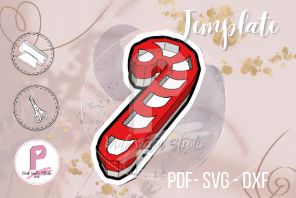 BOX TEMPLATE CANDY CANE 3D: A Christmas 3D SVG Review