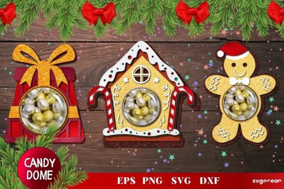 Candy Holders SVG: 3D Christmas Design Review