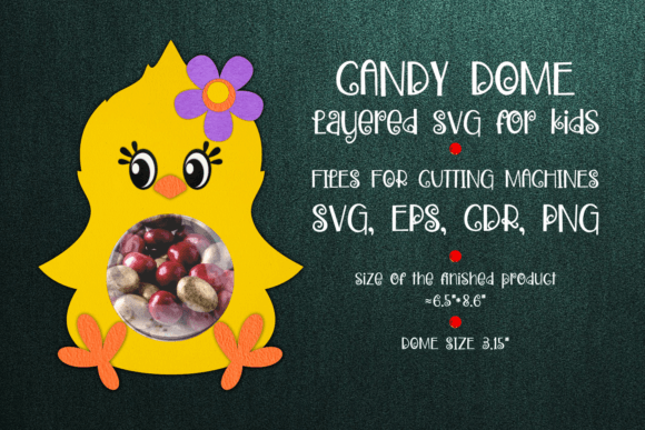 Chick Candy Dome: 3D SVG Shapes for Branding