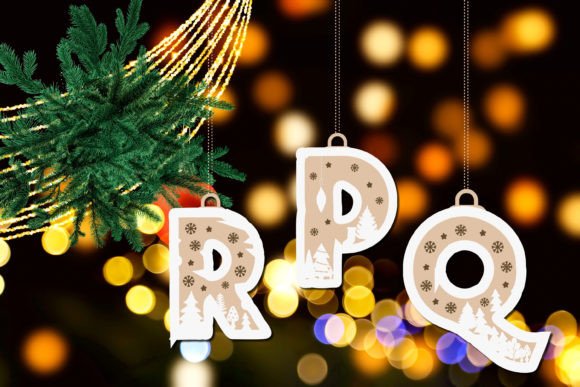 Christmas Alphabet Baubles SVG: 3D Holiday Design Review