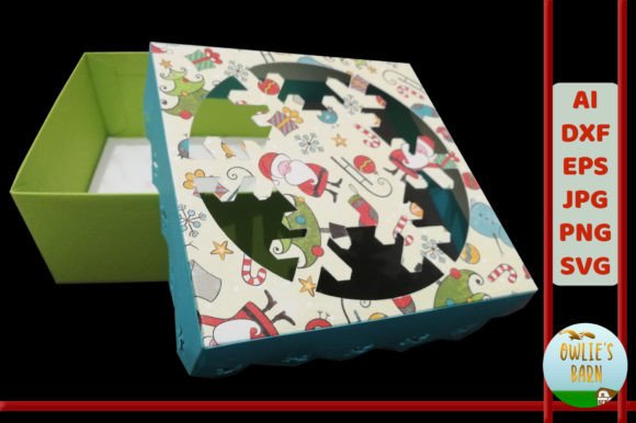 Christmas Box with Snowflake Cutout Lid 3D SVG Review