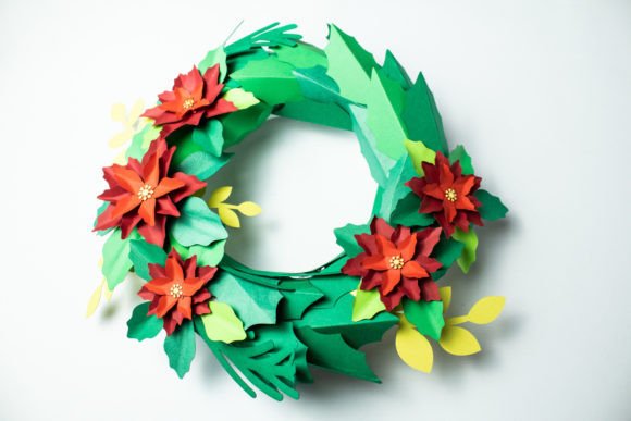Christmas Flower Wreath: A 3D SVG Review