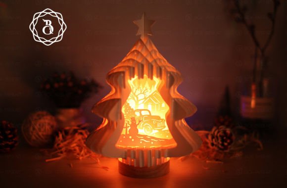 Christmas Tree with Truck Popup 3D SVG Review