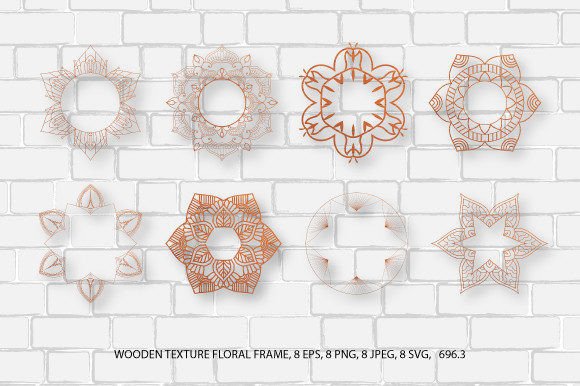 Christmas Wooden Texture 3D SVG Frame Review
