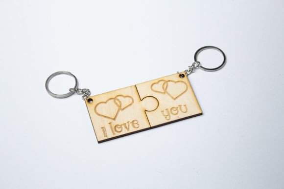 Couple Keychain 3D SVG for Holidays