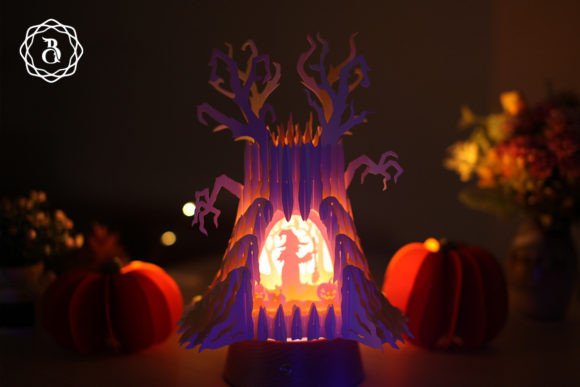 Halloween Ghost Tree 3D SVG Shapes Review