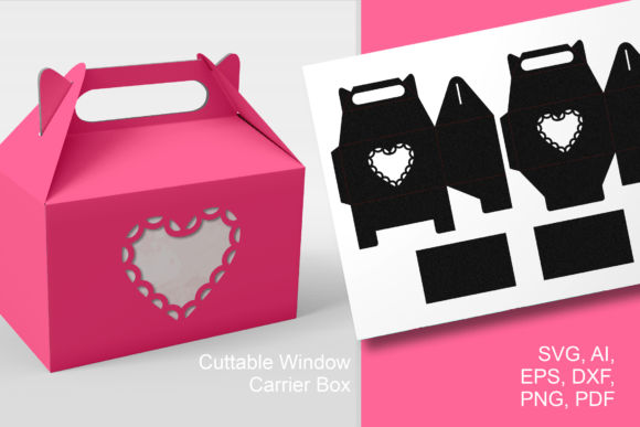 Heart Windows Gable Favor Box Template: 3D SVG Shapes Review