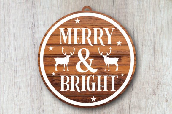 Merry and Bright Christmas Cut File: 3D SVG Review