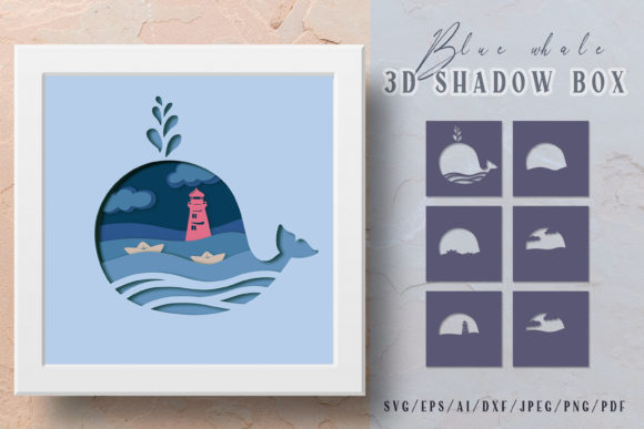 Ocean Shadow Box SVG: 3D Paper Light Box Review
