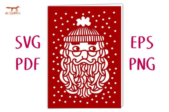 Santa Claus Christmas Card SVG Cut File Review