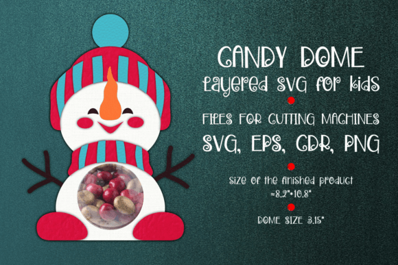 Snowman Christmas Candy Dome 3D SVG Review