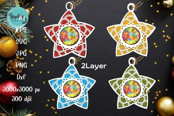 Star Candy Holder Christmas Ornament 3D SVG Review