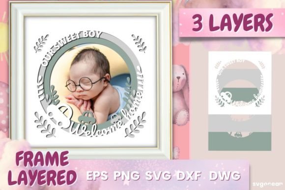 Wall Decoration Printable Svg for 3D Shadow Boxes